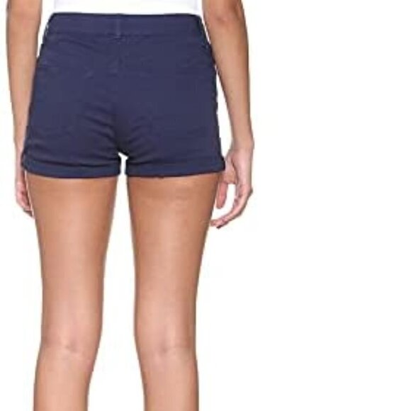 Women's Terranova black cotton Slim fit short Sz L - Picture 3 of 6